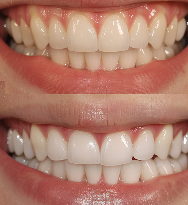 patient with dental crowns in Mexico