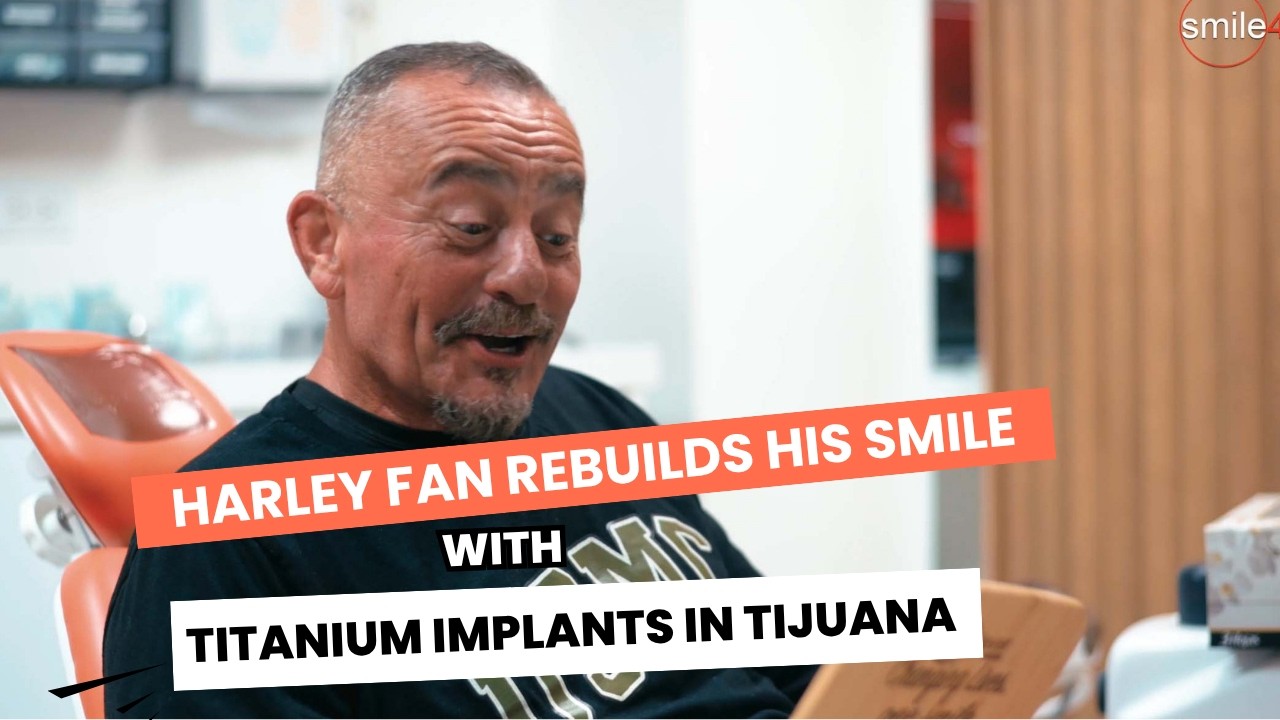 Patient after dental implant treatment in Tijuana